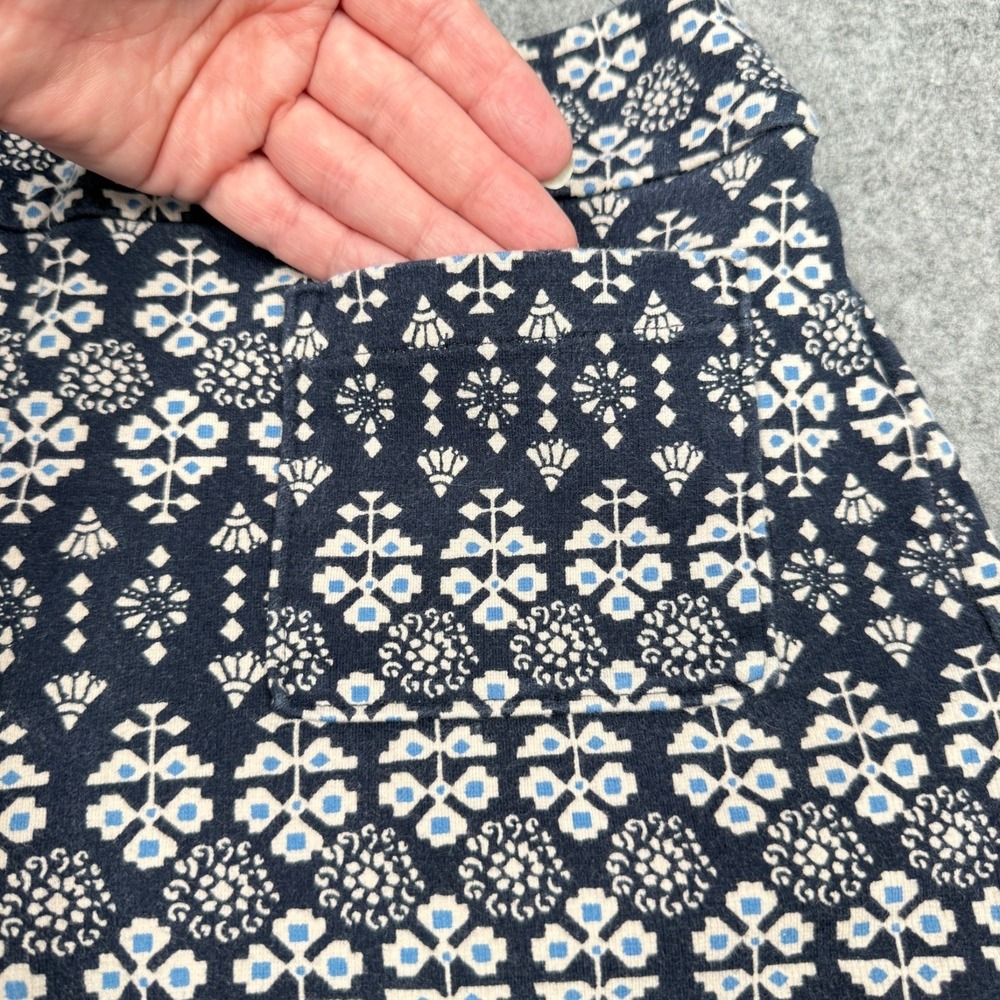 Hollister Womens Patterned Cotton Blend‎ Navy & White High-Waisted Shorts Size M - Picture 9 of 12